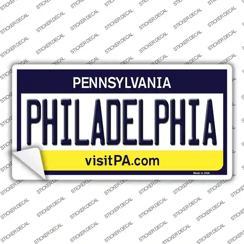 LP-6047s-L Philadelphia Pennsylvania State Novelty Sticker Decal - Large