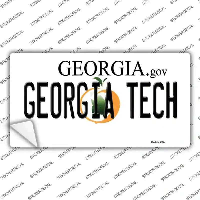 LP-6138s-S Georgia Tech Novelty Sticker Decal - Small