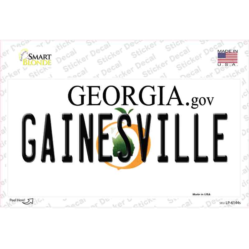 LP-6144s-M Gainesville Georgia Novelty Sticker Decal - Medium