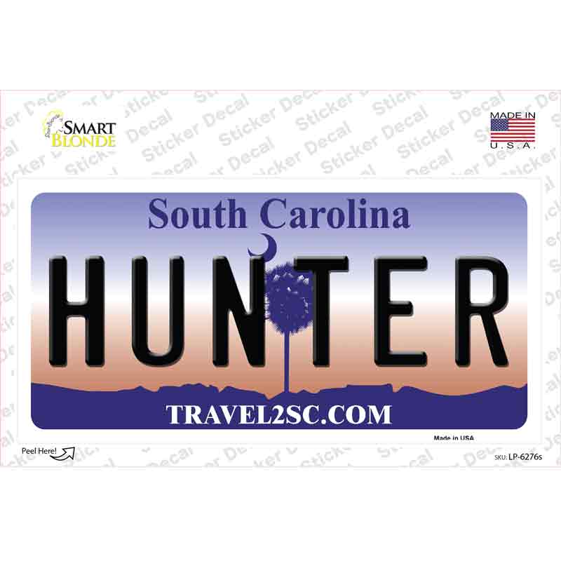 LP-6276s-M Hunter South Carolina Novelty Sticker Decal - Medium
