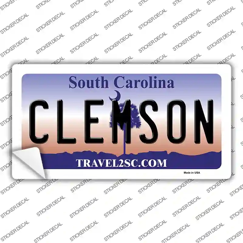 LP-6305s-S Clemson South Carolina Novelty Sticker Decal - Small