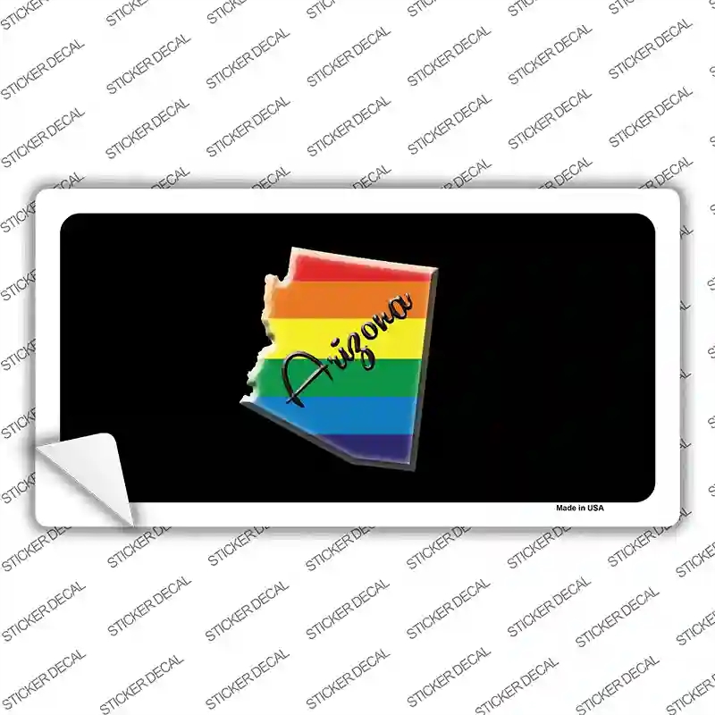 LP-6317s-L Arizona Rainbow Novelty Sticker Decal - Large