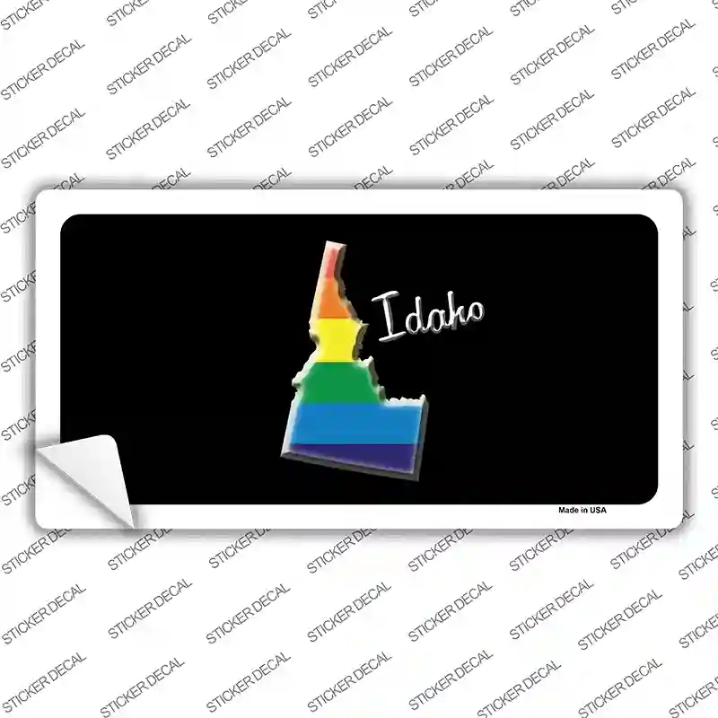 LP-6326s-L Idaho Rainbow Novelty Sticker Decal - Large