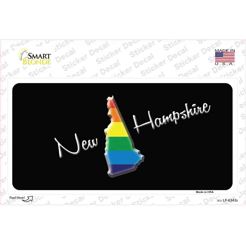 LP-6343s-M   Hampshire Rainbow Novelty Sticker Decal - Medium