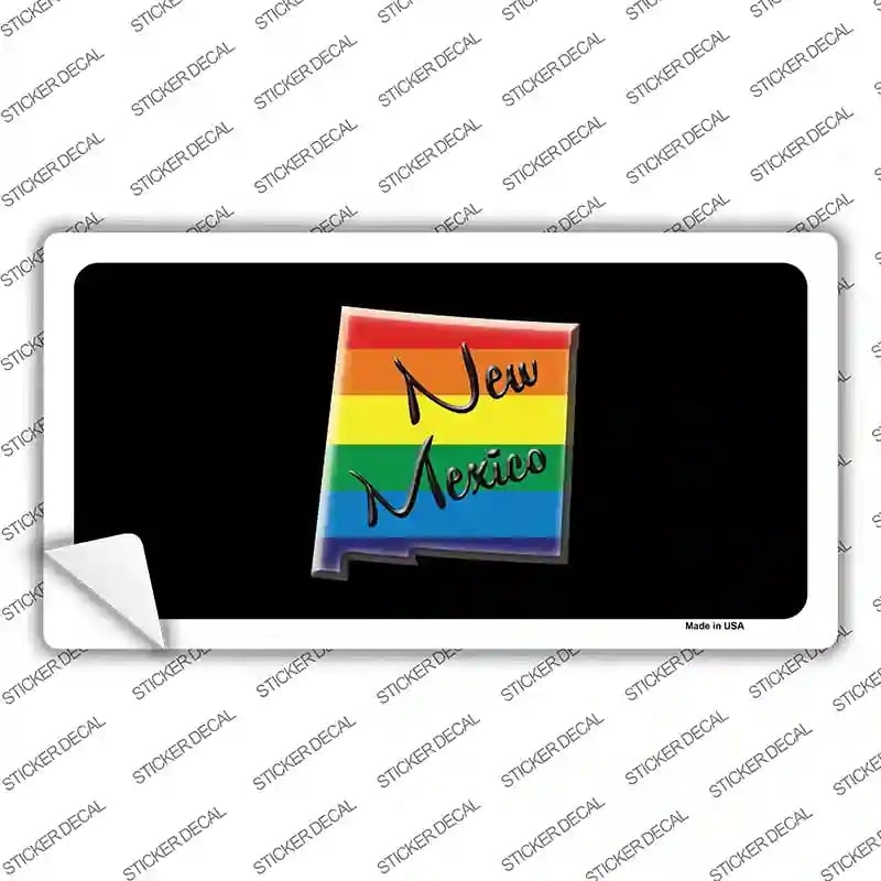 LP-6345s-L   Mexico Rainbow Novelty Sticker Decal - Large