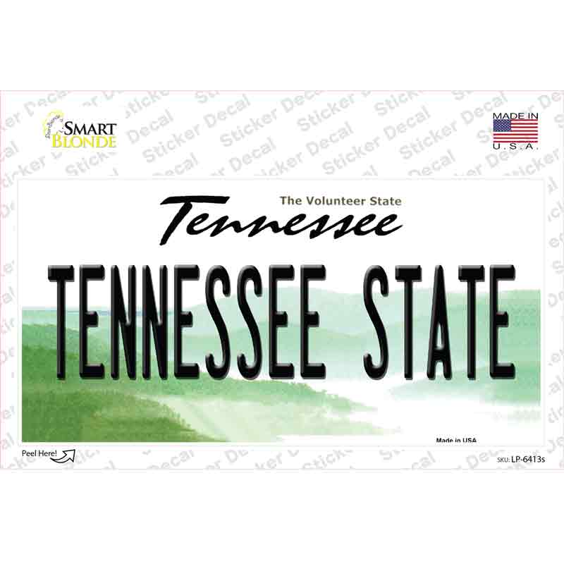 LP-6413s-M Tennessee State Novelty Sticker Decal - Medium