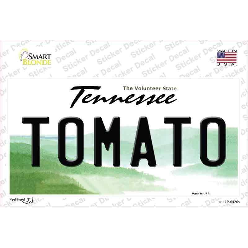 LP-6426s-M Tomato Tennessee Novelty Sticker Decal - Medium