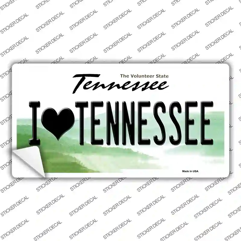 LP-6441s-S I Love Tennessee Novelty Sticker Decal - Small