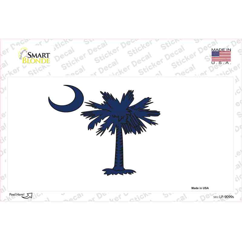 LP-9099s-M South Carolina State Flag Novelty Sticker Decal - Medium