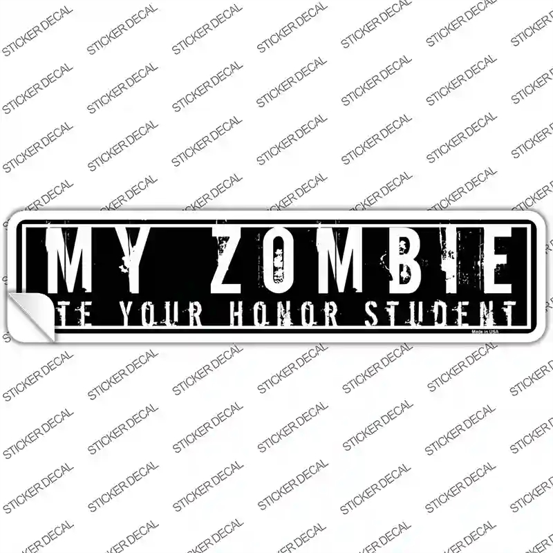 K-874s-L My Zombie Novelty Narrow Sticker Decal - Large