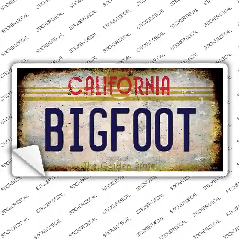 LP-12486s-L Bigfoot California Novelty Sticker Decal - Large