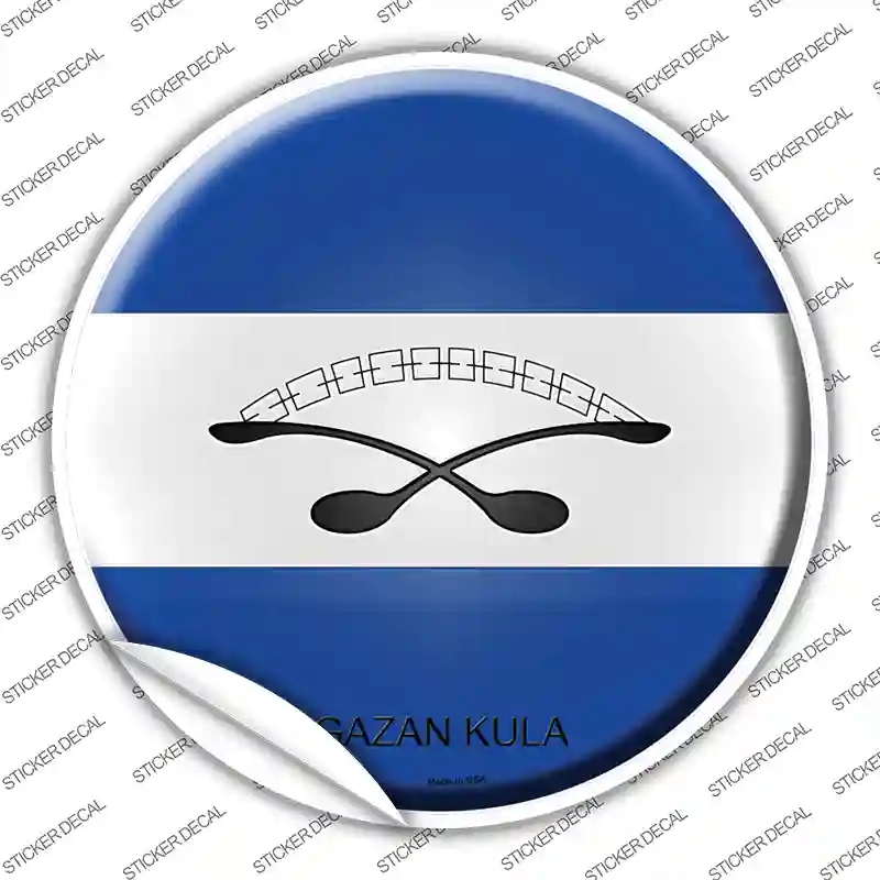 C-276s-L Gazan Kula Country Novelty Circle Sticker Decal - Large