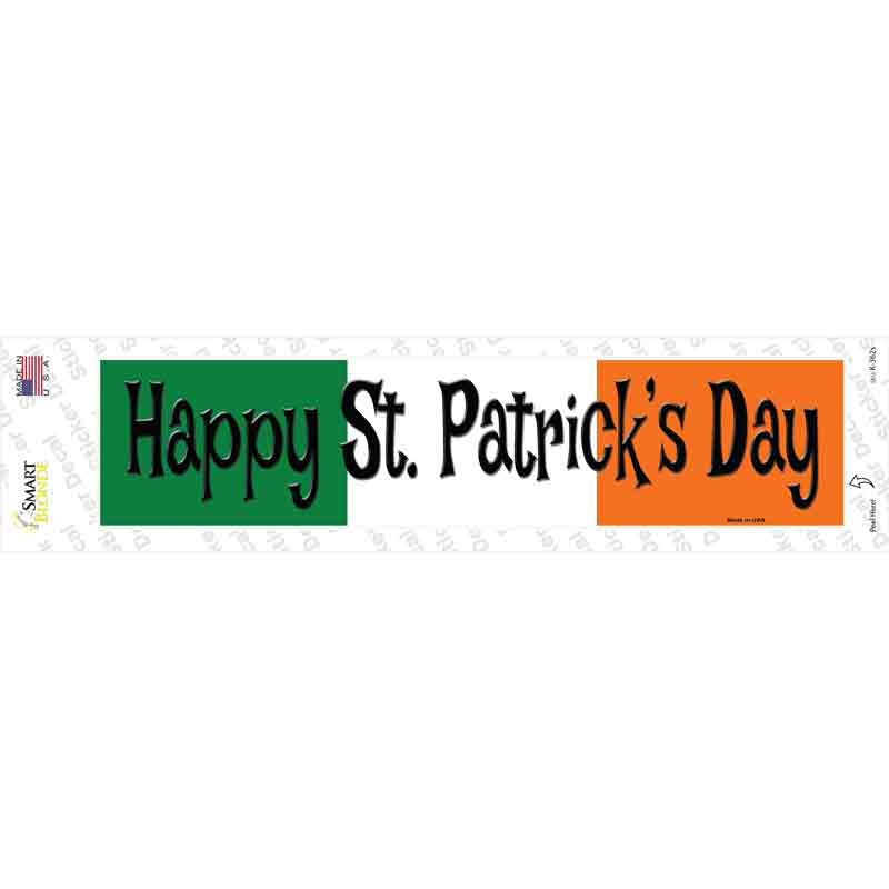 K-362s-M Happy St. Patricks Day Novelty Narrow Sticker Decal - Medium