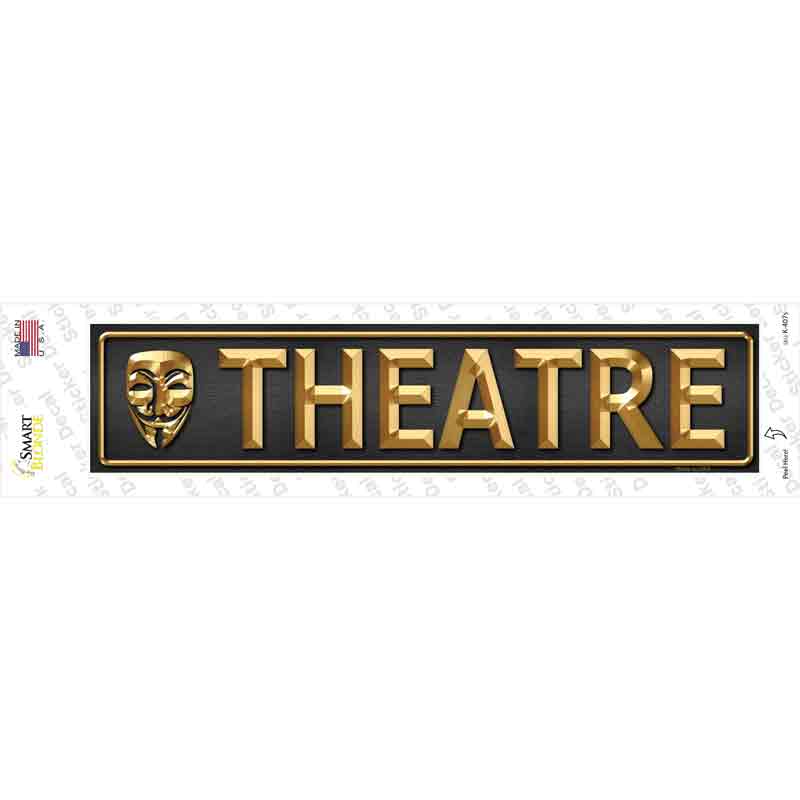 K-407s-M Theatre Novelty Narrow Sticker Decal - Medium