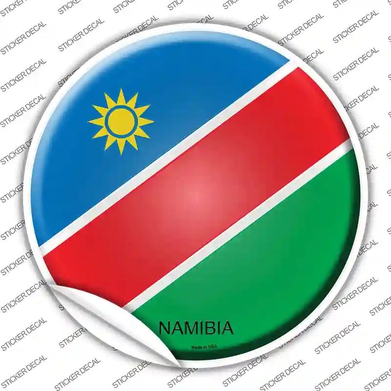 C-363s-XL Namibia Country Novelty Circle Sticker Decal - Extra Large