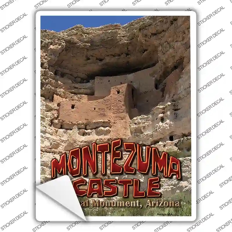 P-1406s-XL Montezuma Castle Novelty Rectangle Sticker Decal - Extra Large