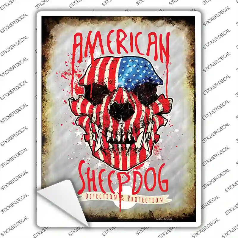 P-1413s-XL Detection & Protection Novelty Rectangle Sticker Decal - Extra Large