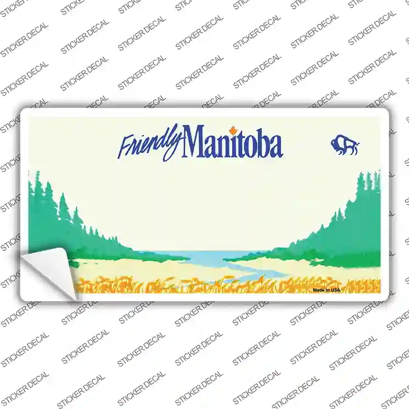 LP-1505s-S Manitoba Novelty Sticker Decal - Small