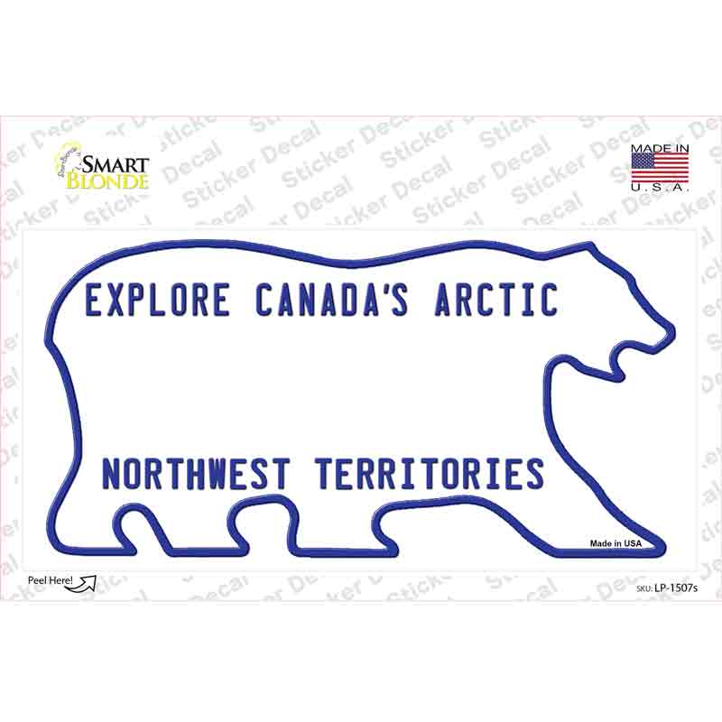 LP-1507s-M Northwest Territories Novelty Sticker Decal - Medium