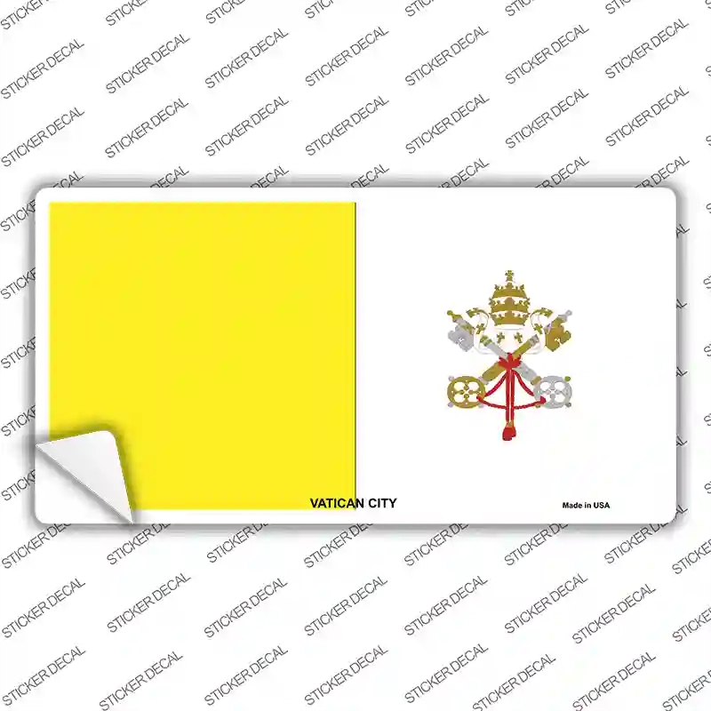 LP-4174s-XL Vatican City Flag Novelty Sticker Decal - Extra Large