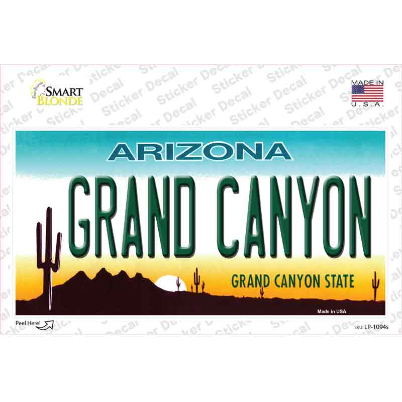 LP-1094s-M Grand Canyon Arizona Novelty Sticker Decal - Medium