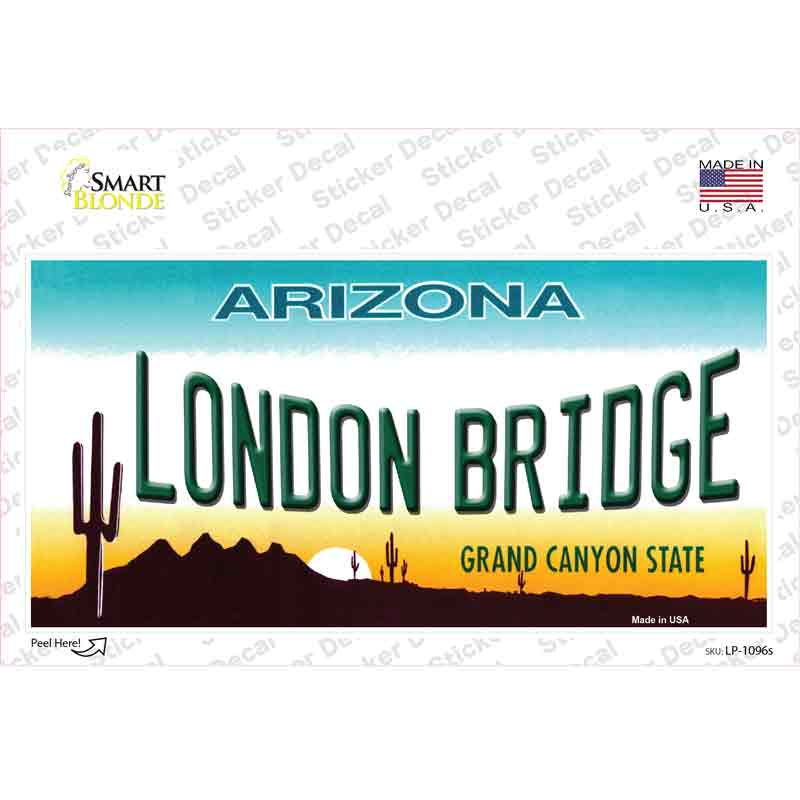 LP-1096s-M London Bridge Arizona Novelty Sticker Decal - Medium