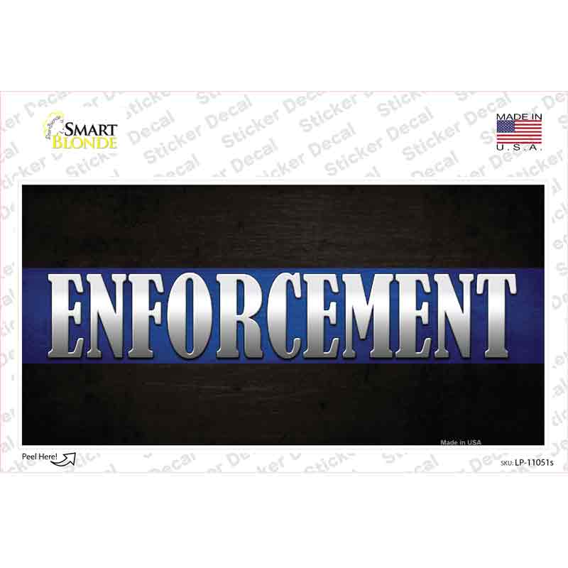 LP-11051s-M Enforcement Novelty Sticker Decal - Medium
