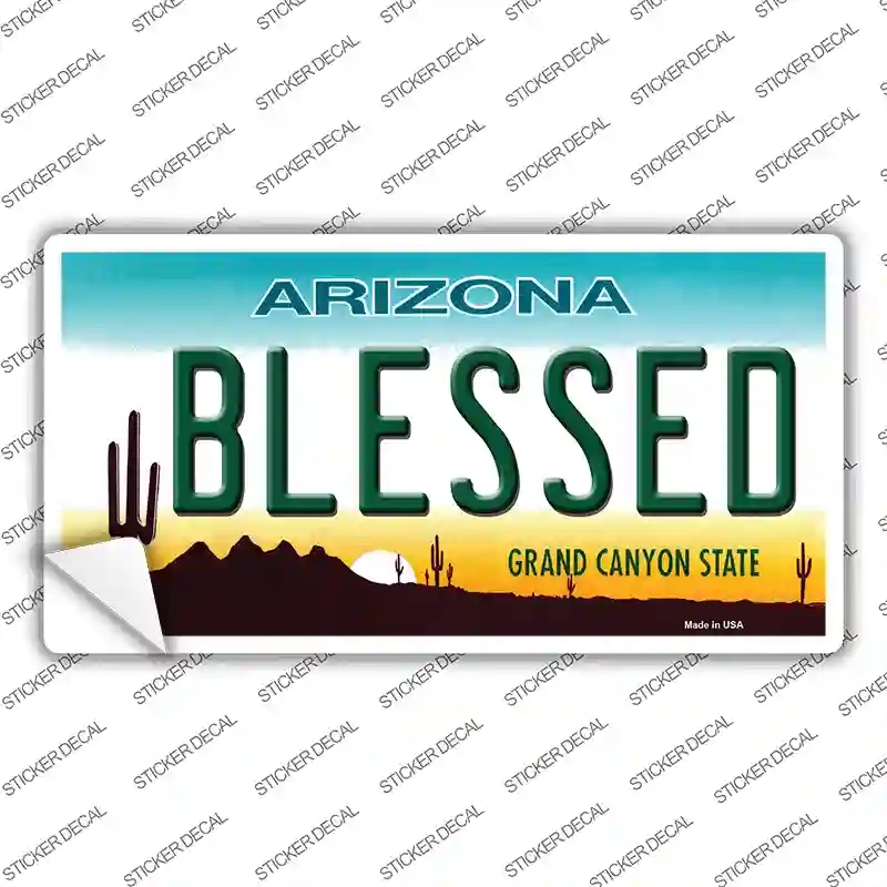 LP-4262s-L Blessed Arizona Novelty Sticker Decal - Large