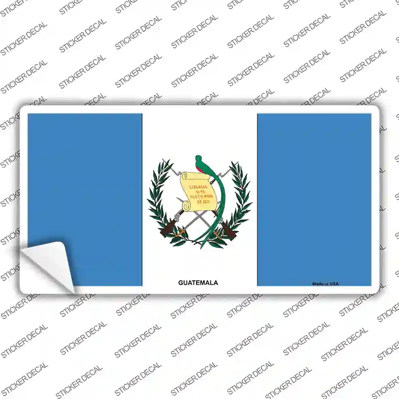 LP-488s-S Guatemala Country Flag Novelty Sticker Decal - Small