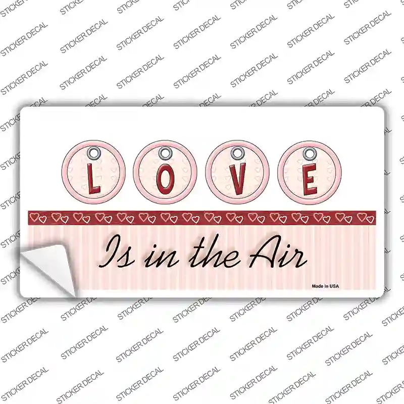 LP-5019s-S Love is in the Air Novelty Sticker Decal - Small