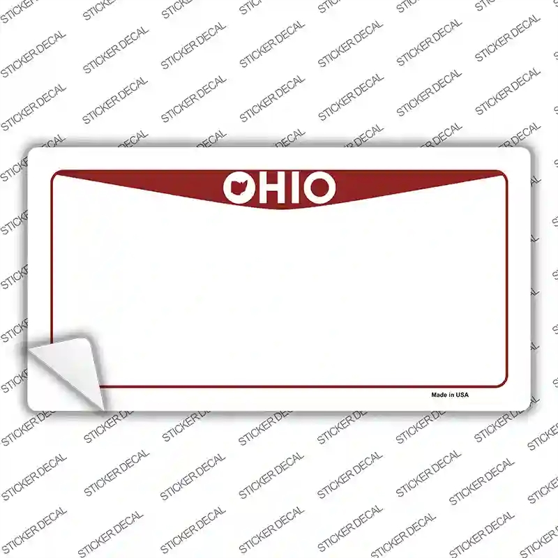 LP-5132s-XL Ohio State Background Novelty Sticker Decal - Extra Large