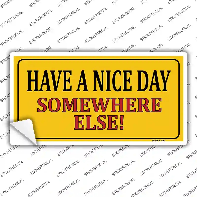 LP-5214s-L Have A Nice Day Novelty Sticker Decal - Large