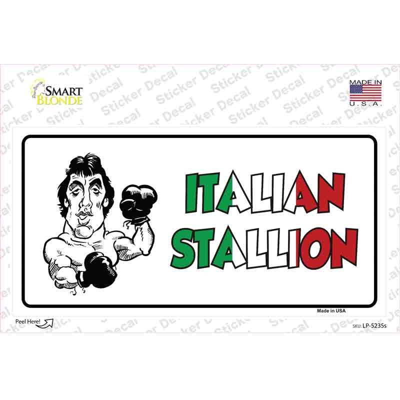 LP-5235s-M Italian Stallion Novelty Sticker Decal - Medium