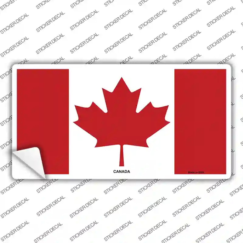 LP-524s-L Canadian Flag Novelty Sticker Decal - Large