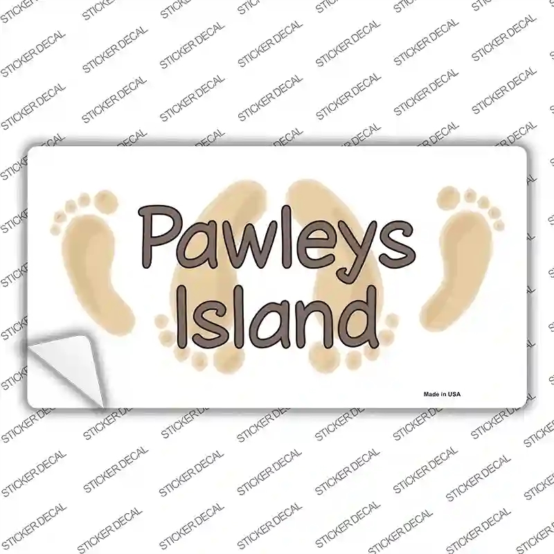 LP-5337s-S Pawleys Island Foots Novelty Sticker Decal - Small