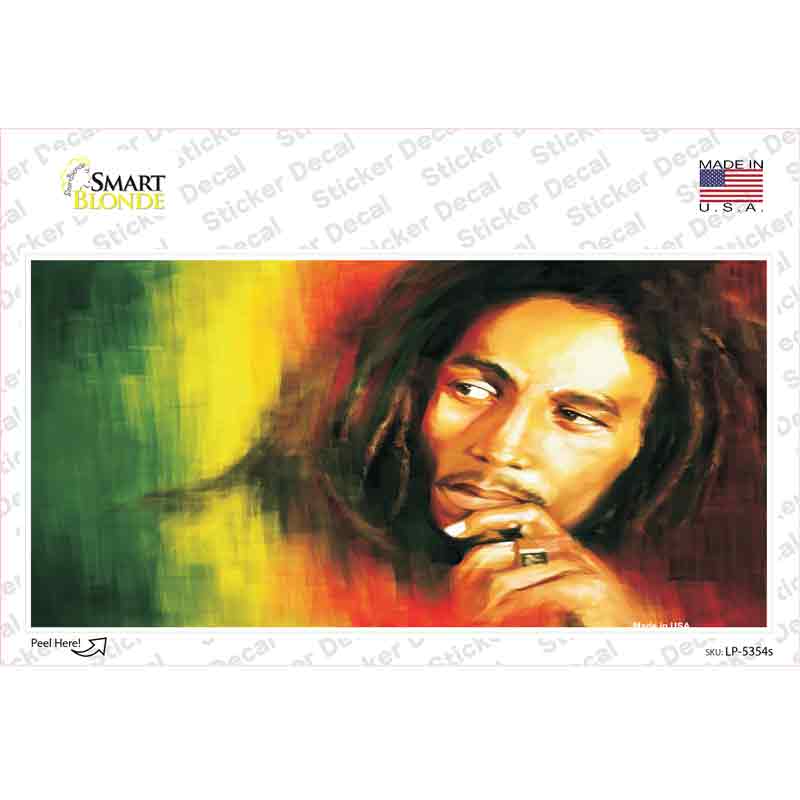 LP-5354s-M Bob Marley Novelty Sticker Decal - Medium