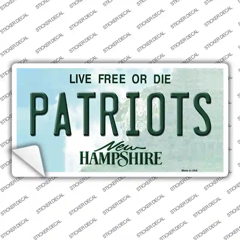 LP-5435s-L Patriots   Hampshire Novelty Sticker Decal - Large