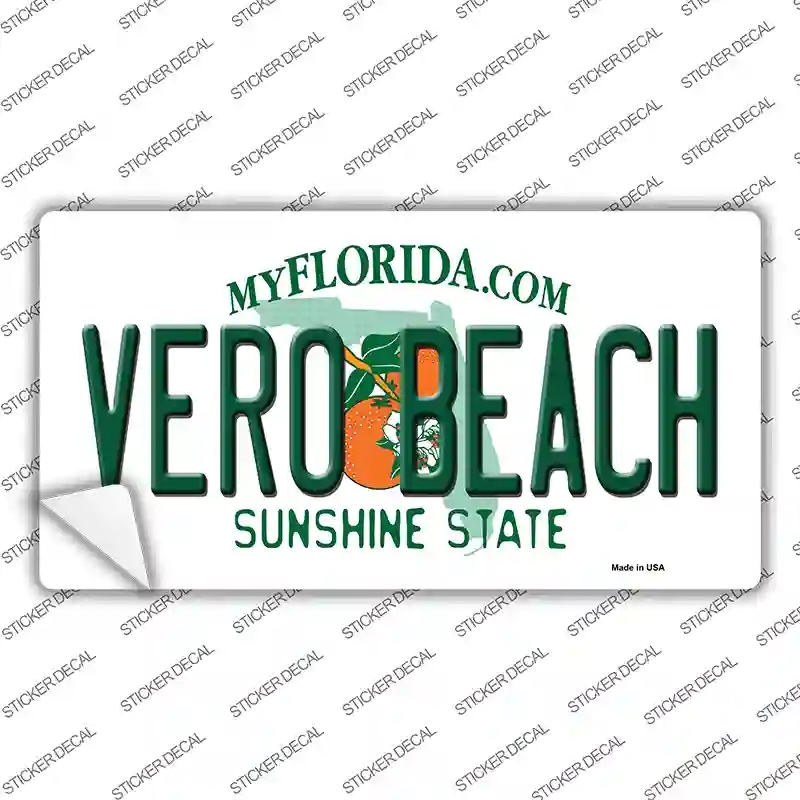 LP-6001s-S Vero Beach Florida Novelty Sticker Decal - Small