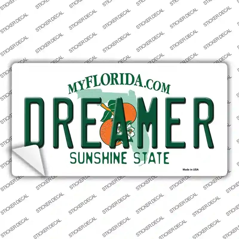 LP-6038s-L Dreamer Florida Novelty Sticker Decal - Large