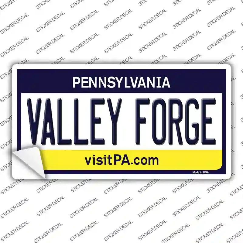LP-6052s-S Valley Forge Pennsylvania State Novelty Sticker Decal - Small
