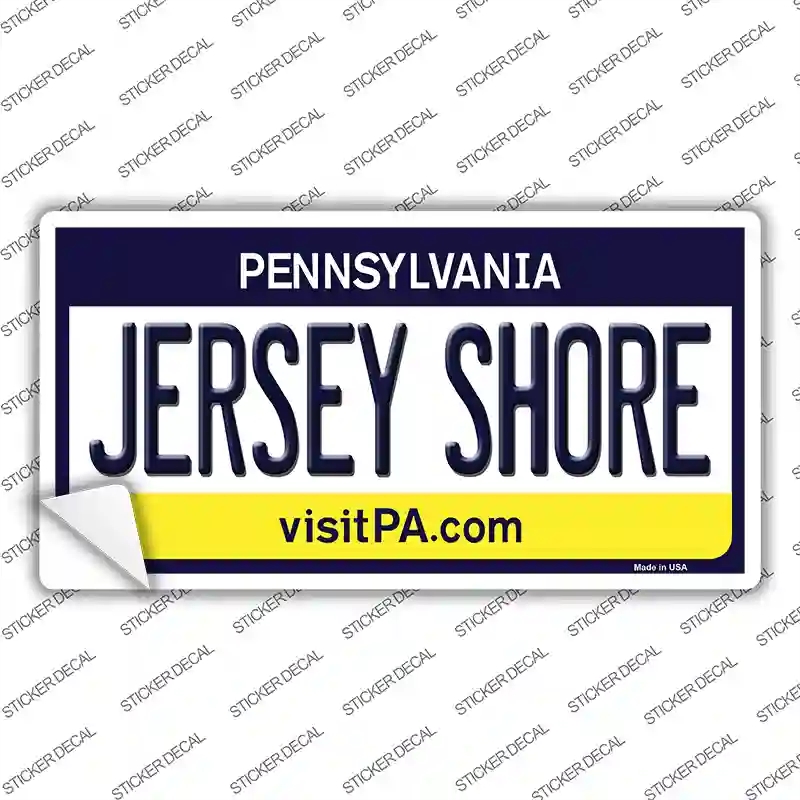 LP-6056s-L Jersey Shore Pennsylvania State Novelty Sticker Decal - Large