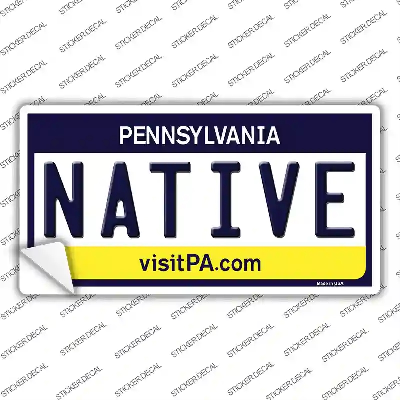 LP-6064s-S Native Pennsylvania State Novelty Sticker Decal - Small