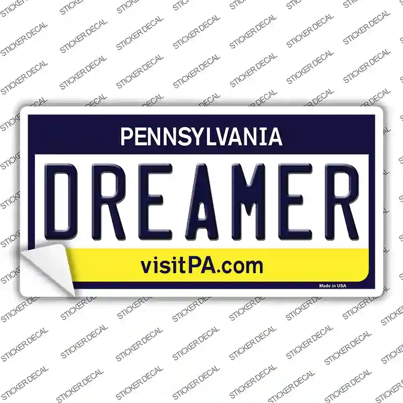 LP-6071s-S Dreamer Pennsylvania State Novelty Sticker Decal - Small