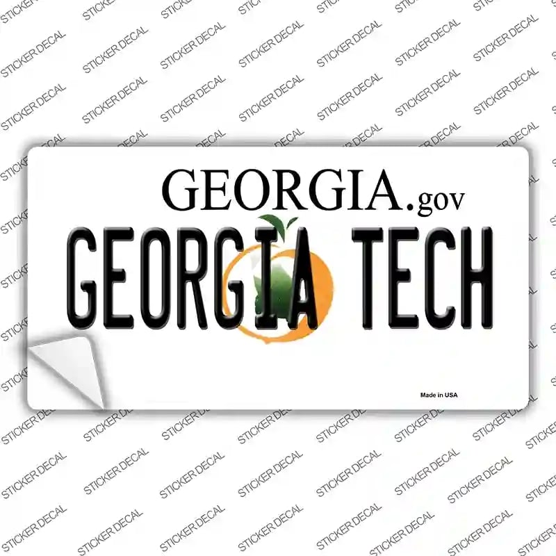 LP-6138s-L Georgia Tech Novelty Sticker Decal - Large
