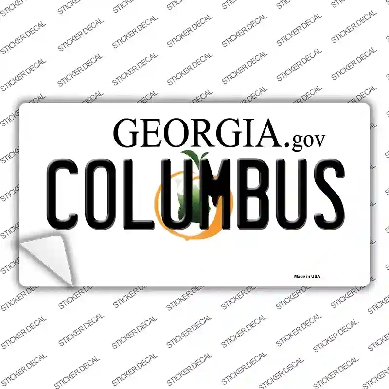 LP-6141s-XL Columbus Georgia Novelty Sticker Decal - Extra Large