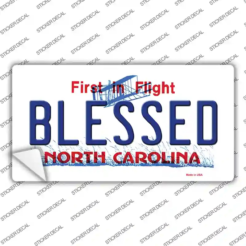 LP-2779s-L Blessed North Carolina Novelty Sticker Decal - Large