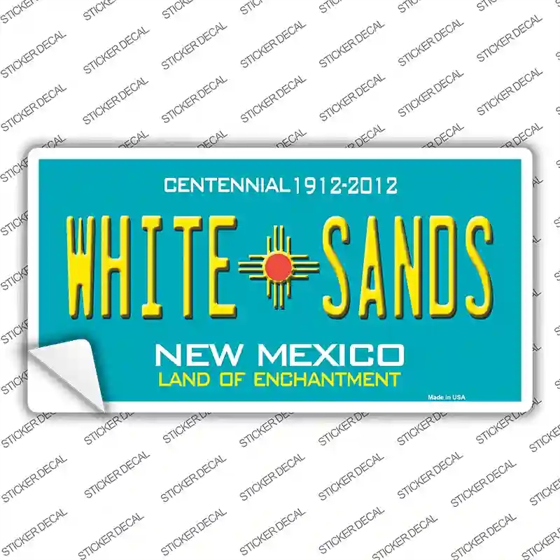 LP-2798s-S White Sands   Mexico Teal Novelty Sticker Decal - Small
