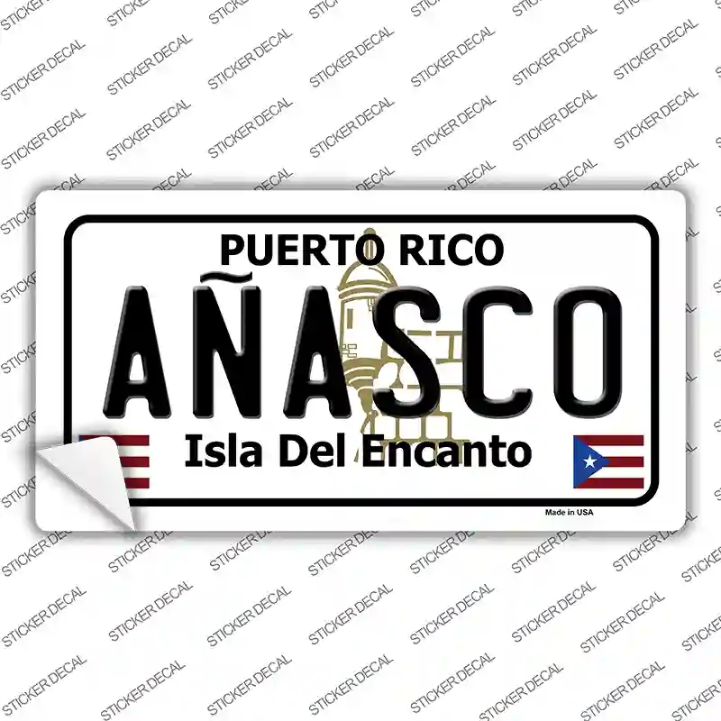 LP-2815s-XL Anasco Puerto Rico Novelty Sticker Decal - Extra Large