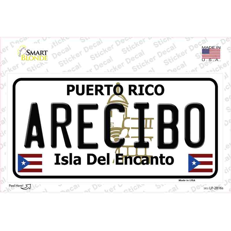 LP-2816s-M Arecibo Puerto Rico Novelty Sticker Decal - Medium