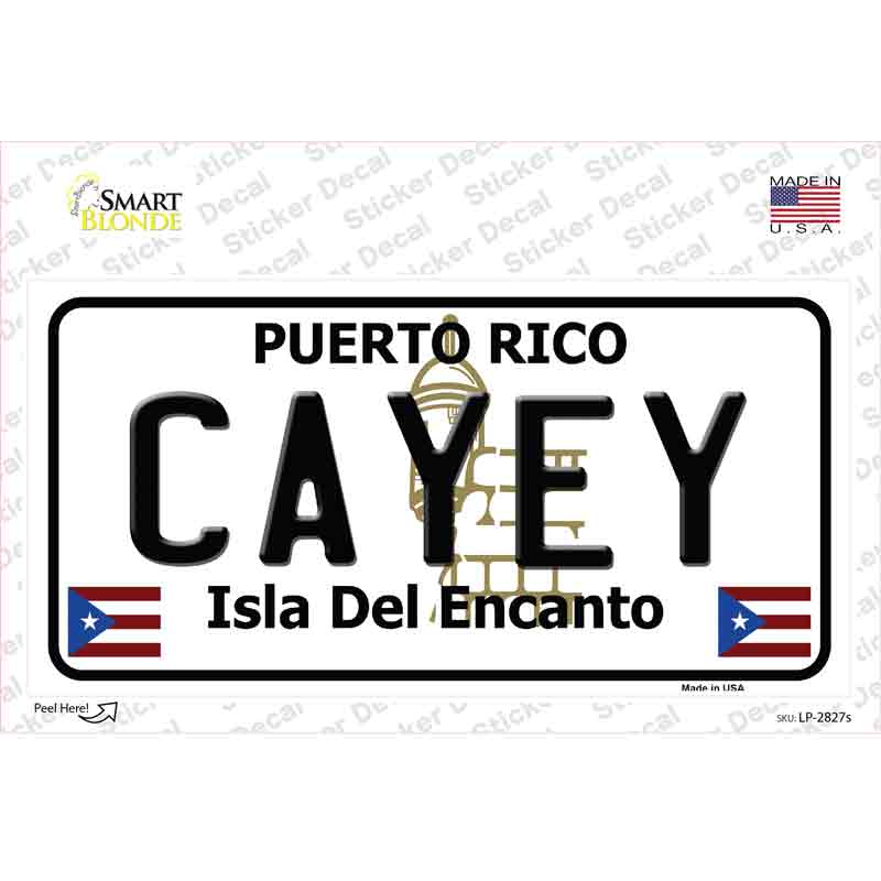 LP-2827s-M Cayey Puerto Rico Novelty Sticker Decal - Medium